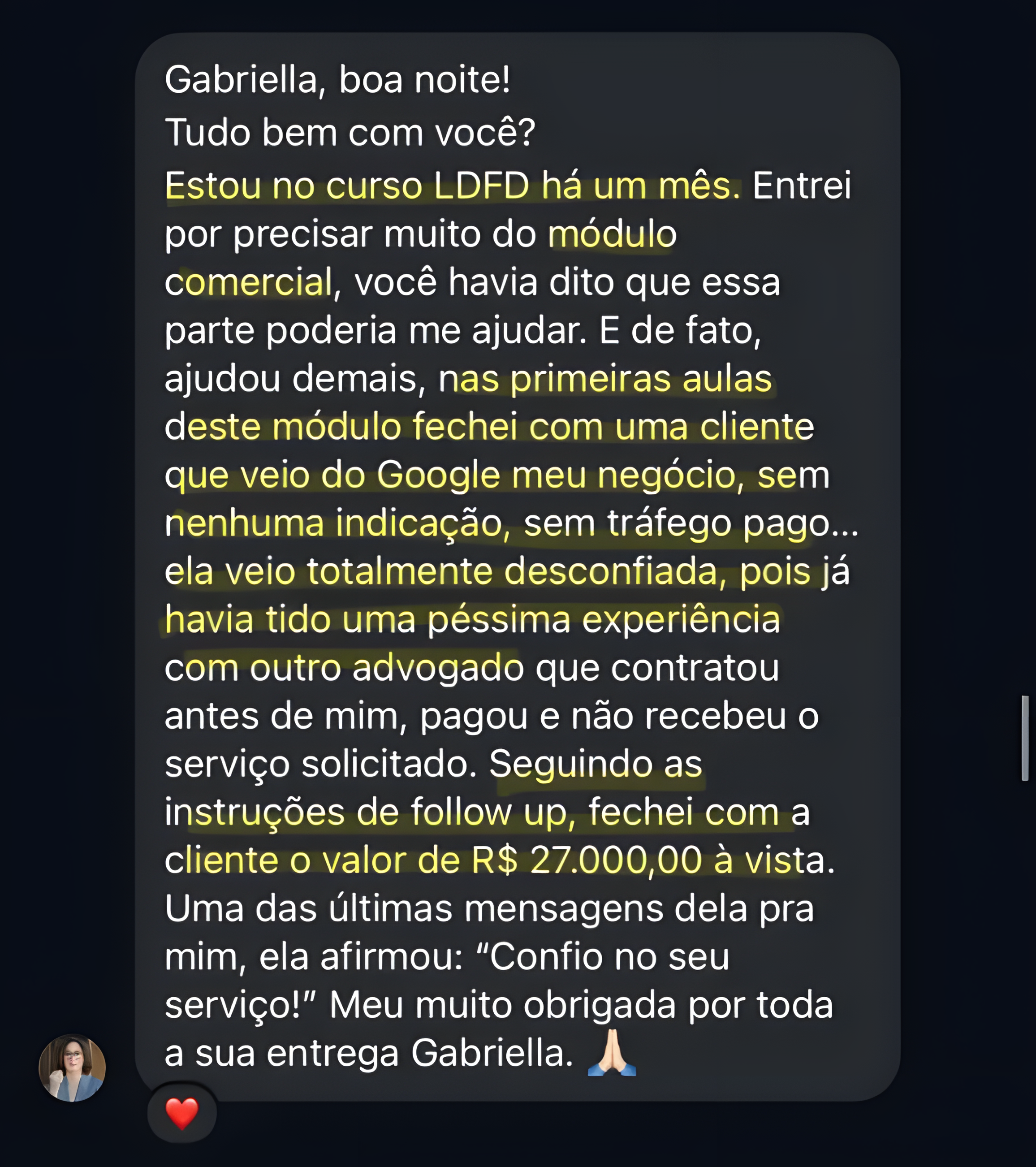 Prova visual em destaque do case de Silvia